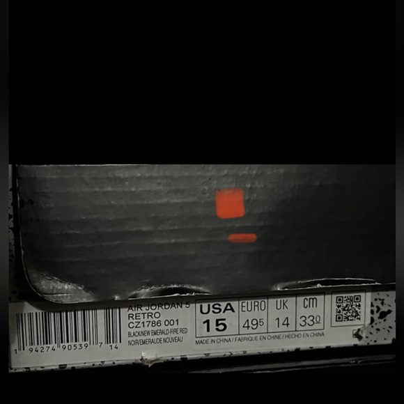 Air Jordan 5 Retro ‘ TOP 3 Red Fire Metallic Grape ‘ CZ1786 001 VNDS - Picture 11 of 11